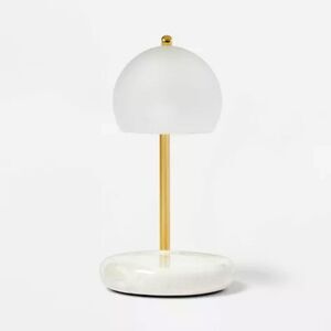 Threshold Target Candle Lamp Candle Warmer White Gold Frosted NWT NIB